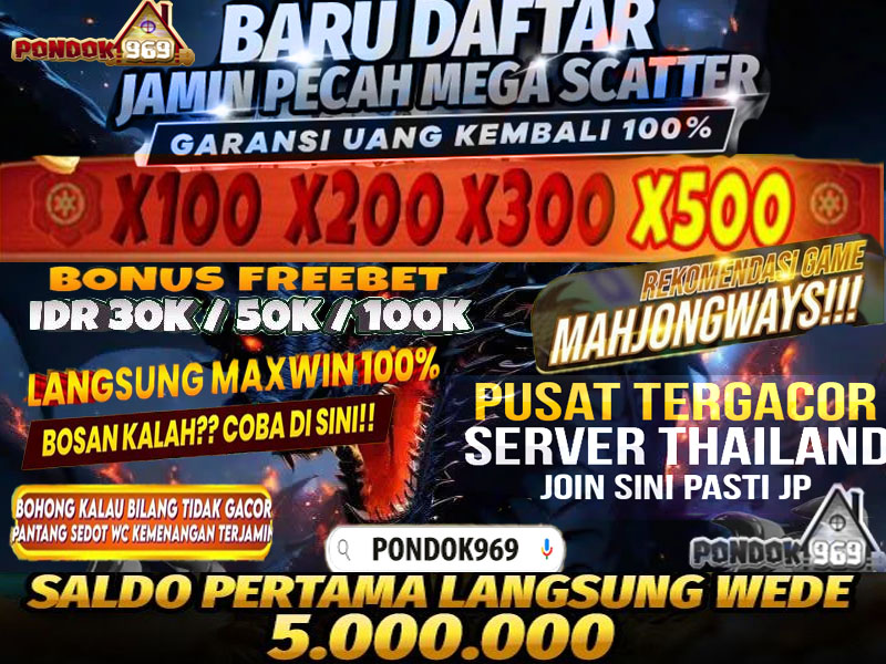 PONDOK969 *&> Situs Slot 4D terbaru Gacor Malam Ini Gampang Maxwin 2024